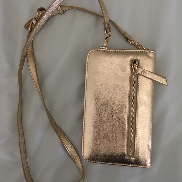 Antik Kraft Metallic Gold Wallet, Phone Clutch - Picture 2 of 7